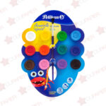 ACUARELA INFANTIL 12 PASTILLAS CON PINCEL