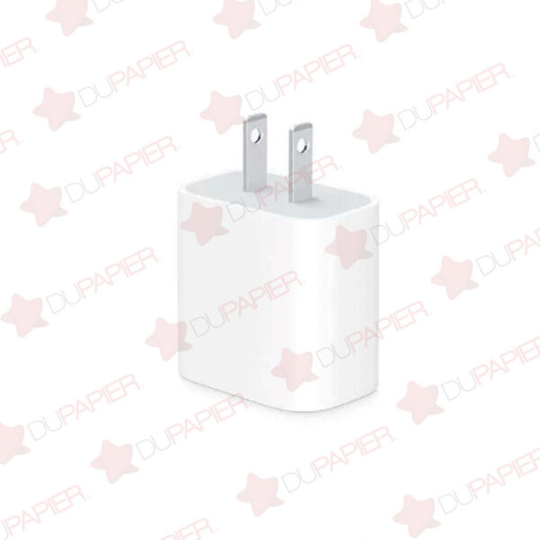 ADAPTADOR DE CORRIENTE APPLE USB-C 20W MWVV3AM/A BLANCO
