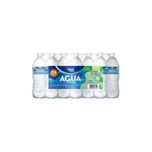 AGUA GREAT VALUE PAQUETE CON 28 PIEZAS DE 500 ML