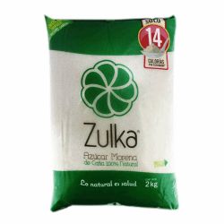 AZUCAR BOLSA ESTANDAR MORENA DE 2 KG ZULKA
