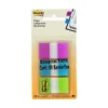 BANDERITAS POST-IT 680-PBG 2.54 x 3.81 CM 3 BLOCK MORADO AZUL Y VERDE CON 20 HJ