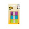 BANDERITAS POST-IT 680-PBG 2.54 x 3.81 CM 3 BLOCK MORADO AZUL Y VERDE CON 20 HJ