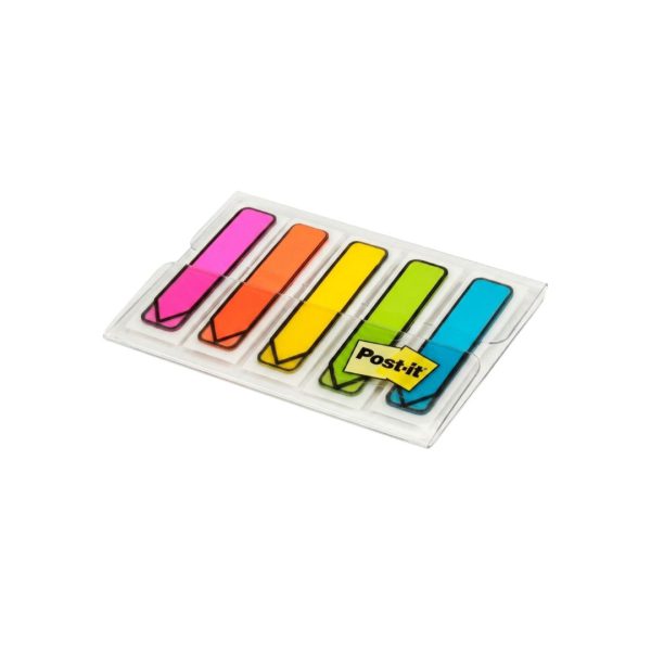 BANDERITAS POST IT FLAGS FLECHA NEON 684-ARR2 DE 100 HOJAS