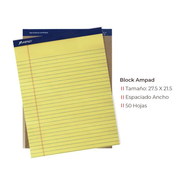 BLOCK-AMARILLO-CARTA-EFFICIENCY-20-260-DE-50-HOJAS_B105-012_2 BLOCK AMARILLO CARTA EFFICIENCY 20-260 DE 50 HOJAS