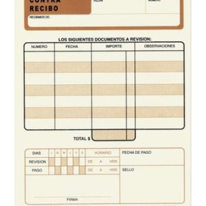 BLOCK-CONTRA-RECIBO-2064-CON-50-HOJAS_B075-099-1 BLOCK CONTRA RECIBO 2064 PAQUETE CON 3 PIEZAS CON 50 HOJAS CADA UNO