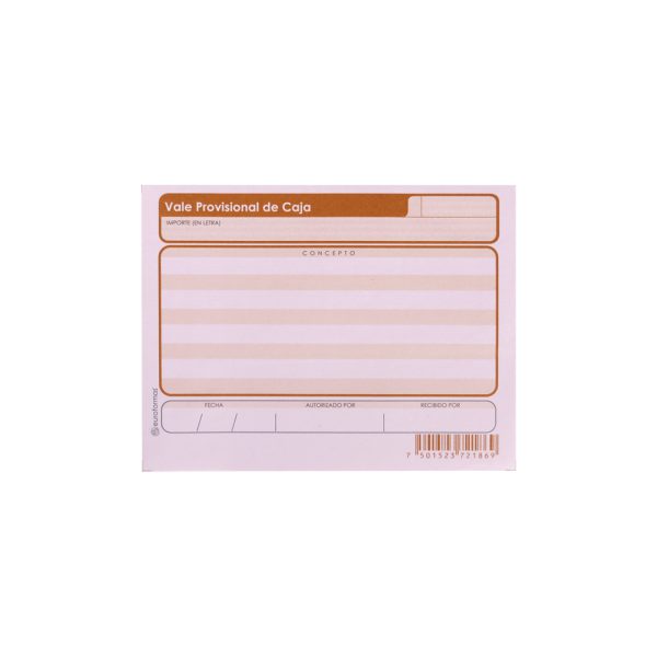 BLOCK-VALE-PROVISIONAL-DE-CAJA-ER0100_B075-019_2 BLOCK VALE PROVISIONAL DE CAJA ER0100