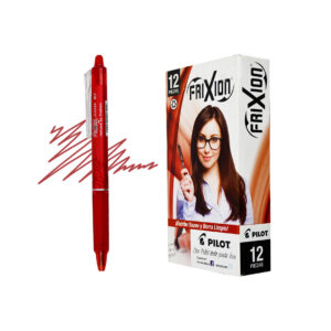BOLIGRAFO BORRABLE PILOT FRIXION ROJO 0.7 MM 31452 CON 12 PZS