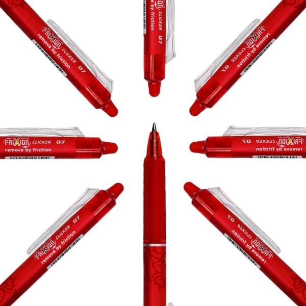 BOLIGRAFO BORRABLE PILOT FRIXION ROJO 0.7 MM 31452 CON 12 PZS