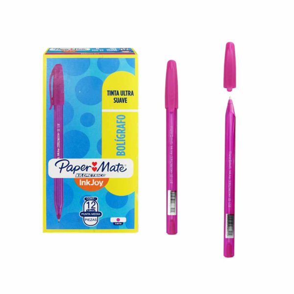 BOLIGRAFO-KILOMETRICO-100-PUNTO-MEDIANO-ROSA_B127-024_2 BOLIGRAFO PAPERMATE KILOMETRICO 100 PUNTO MEDIANO