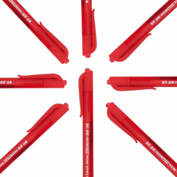 BOLIGRAFO-KILOMETRICO-RETRACTIL-ROJO_B127-032_3 BOLIGRAFO RETRACTIL PAPERMATE KILOMETRICO 100RT PUNTO MEDIANO