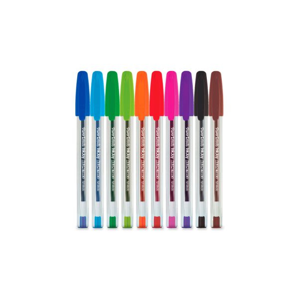 BOLIGRAFO-PAPERMATE-KILOMETRICO-100-PUNTO-MEDIANO-SURTIDO-10-PIEZAS_B127-077_12 BOLIGRAFO PAPERMATE KILOMETRICO 100 PUNTO MEDIANO SURTIDO 10 PIEZAS