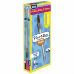 BOLIGRAFO PAPERMATE KILOMETRICO RETRACTIL PUNTO FINO NEGRO CAJA CON 12 PZS