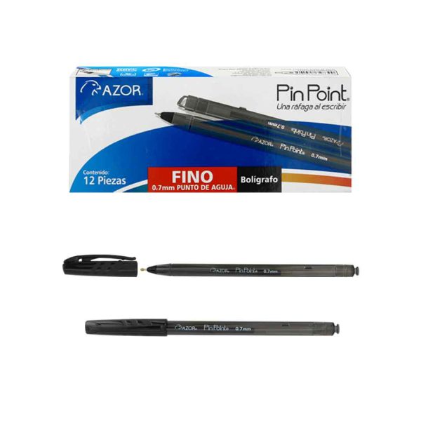 BOLIGRAFO PIN POINT FINO NEGRO 6810NE CON 12 PIEZAS