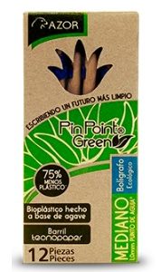 BOLIGRAFO-PIN-POINT-GREEN-MEDIANO-AZUL-6860AZ-CON-12-PIEZAS_B129-043_1 BOLIGRAFO PIN POINT GREEN MEDIANO AZUL 6860AZ CON 12 PIEZAS