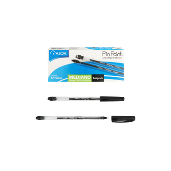 BOLIGRAFO-PIN-POINT-MEDIANO-NEGRO-6830NE-CON-12-PIEZAS_B129-021_1-3 BOLIGRAFO PIN POINT MEDIANO NEGRO 6830NE CON 12 PIEZAS