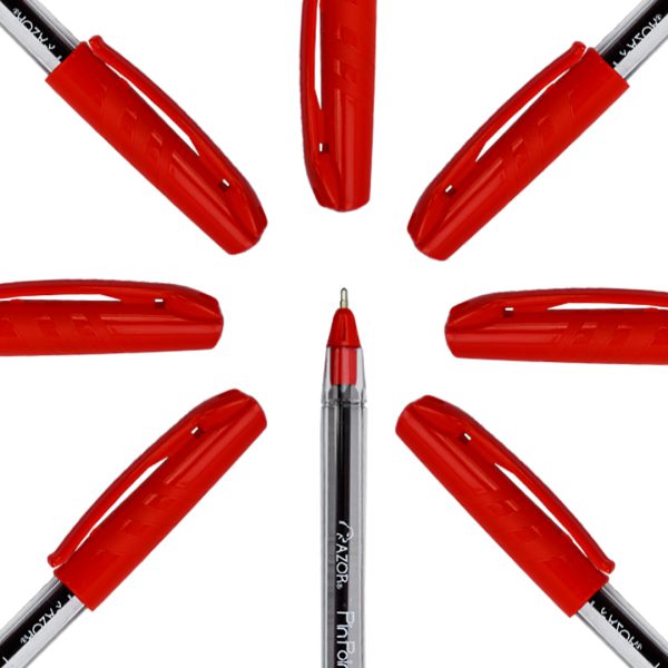 BOLIGRAFO PIN POINT MEDIANO ROJO 6830RO CON 12 PIEZAS