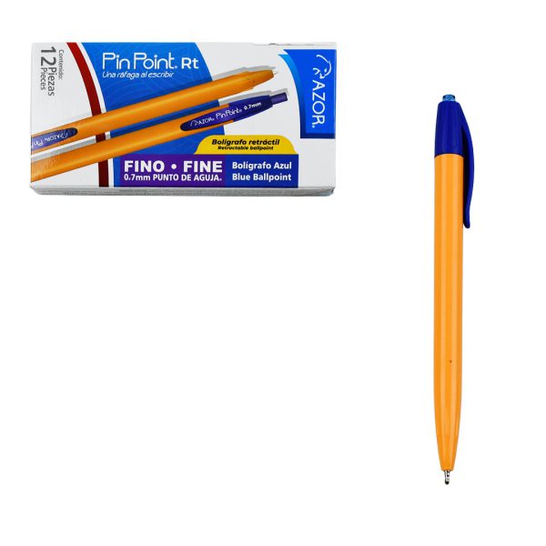 BOLIGRAFO-PIN-POINT-RETRACTIL-FINO-0-7MM-AZUL-6120AZ-CON-12-PIEZAS_B129-047_2 BOLIGRAFO PIN POINT RETRACTIL FINO 0.7MM AZUL 6120AZ CON 12 PIEZAS
