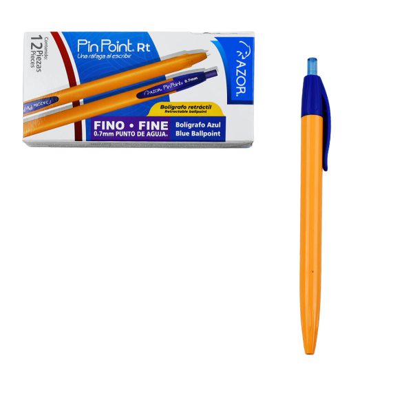 BOLIGRAFO-PIN-POINT-RETRACTIL-FINO-0-7MM-AZUL-6120AZ-CON-12-PIEZAS_B129-047_3 BOLIGRAFO PIN POINT RETRACTIL FINO 0.7MM AZUL 6120AZ CON 12 PIEZAS