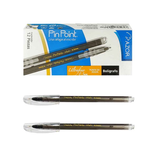BOLIGRAFO-PIN-POINT-ULTRAFINO-0-5-MM-NEGRO-6840NE-CON-12-PIEZAS_B129-025_2 BOLIGRAFO PIN POINT ULTRAFINO 0.5 MM NEGRO 6840NE CON 12 PIEZAS
