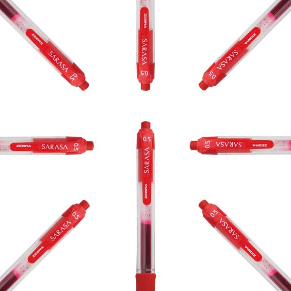 BOLIGRAFO RETRACTIL ROLLER-GEL SARASA 0.5 MM ROJO 8852