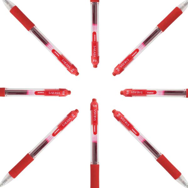 BOLIGRAFO RETRACTIL ROLLER-GEL SARASA 0.5 MM ROJO 8852