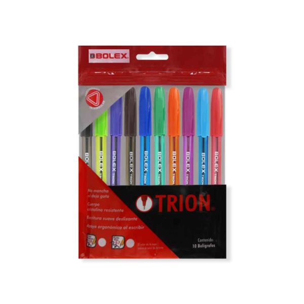 BOLIGRAFO-TRION-MEDIANO-10-COLORES-SURTIDOS_B132-016_3-1 BOLIGRAFO TRION MEDIANO 10 COLORES SURTIDOS