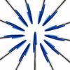 BOLIGRAFO ULTRA FINE CRISTAL AZUL CON 12 PZS