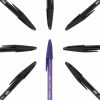BOLIGRAFO ULTRA FINE CRISTAL NEGRO CAJA CON 12 PZS