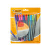 BOLÍGRAFOS BIC CRISTAL FASHION PUNTA ULTRA FINA 0.7 MM CON 10 PZS