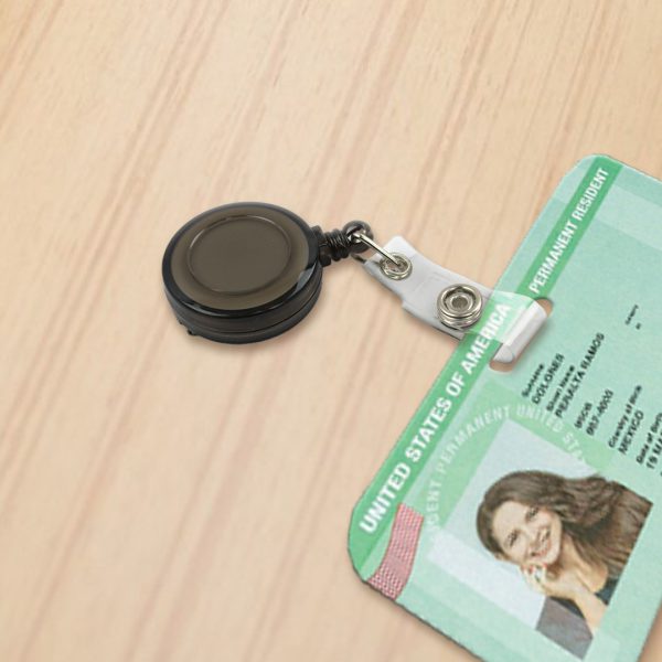 BROCHE ELASTICO RETRACTIL PARA GAFETE 10NT CON 10 PZS NEGRO