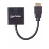CABLE ADAPTADOR MANHATTAN VGA A HDMI NEGRO