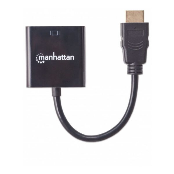 CABLE ADAPTADOR MANHATTAN VGA A HDMI NEGRO