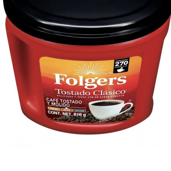 CAFE TOSTADO-MOLIDO FOLGERS CLASICO 816 GR