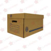 CAJA DE ARCHIVO MUERTO ARMABLE TAMAÑO CARTA 100% RECICLADA 50X31X25 CM CON 5 PZS