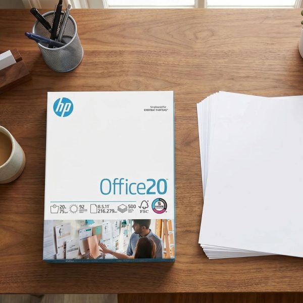 CAJA DE PAPEL BOND HP CARTA 92 % BLANCURA CON 5000 HOJAS 75 GRS
