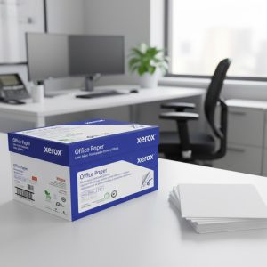 CAJA DE PAPEL XEROX AZUL OFICIO 97% BLANCURA 10 PAQUETES C/500 HOJAS 75 GR