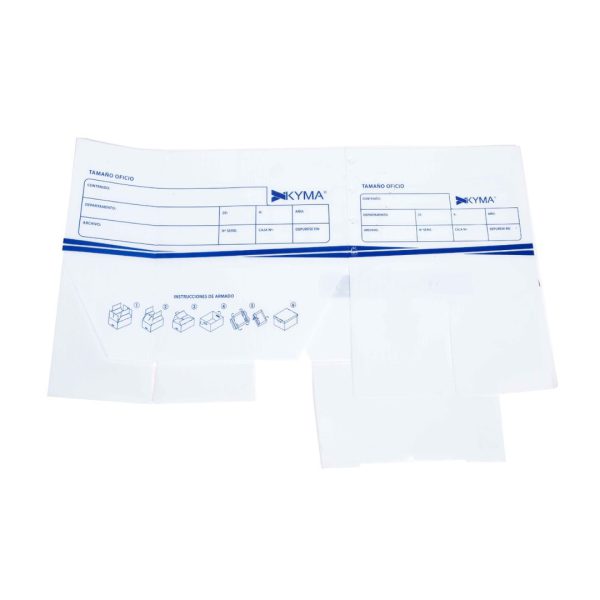 CAJA PARA ARCHIVO MUERTO DE PLASTICO OFICIO 56 CM LARGO X 38 CM ANCHO X 26.5 ALT