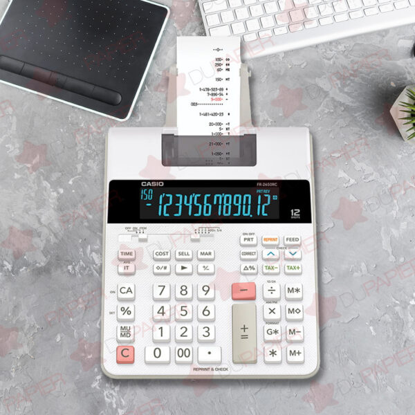 CALCULADORA CASIO FR-2650 12 DIGITOS CON ROLLO