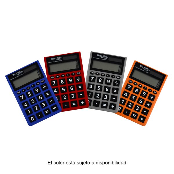 CALCULADORA DE BOLSILLO 8046CBB DE 12 DIGITOS PILA Y SOLAR