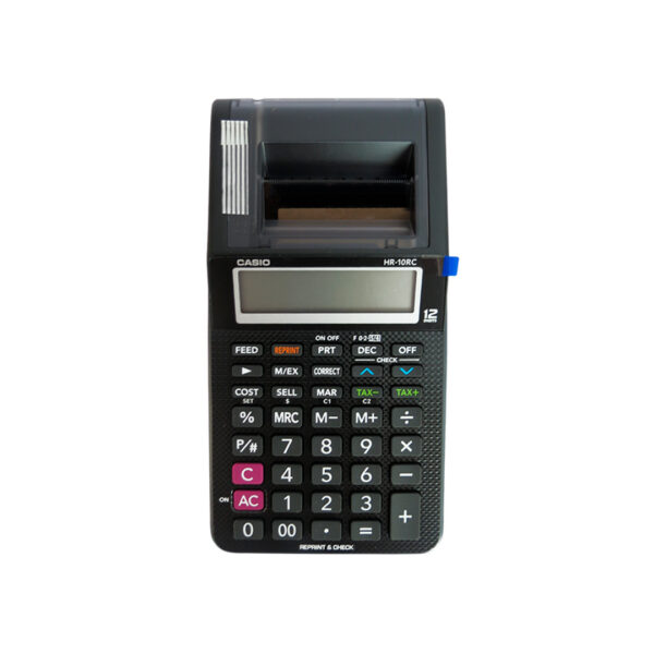 CALCULADORA CASIO HR-10 RC 12 DIGITOS CON ROLLO