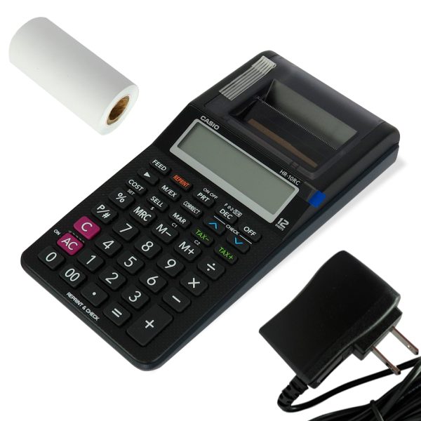 CALCULADORA CASIO HR-10 RC 12 DIGITOS CON ROLLO