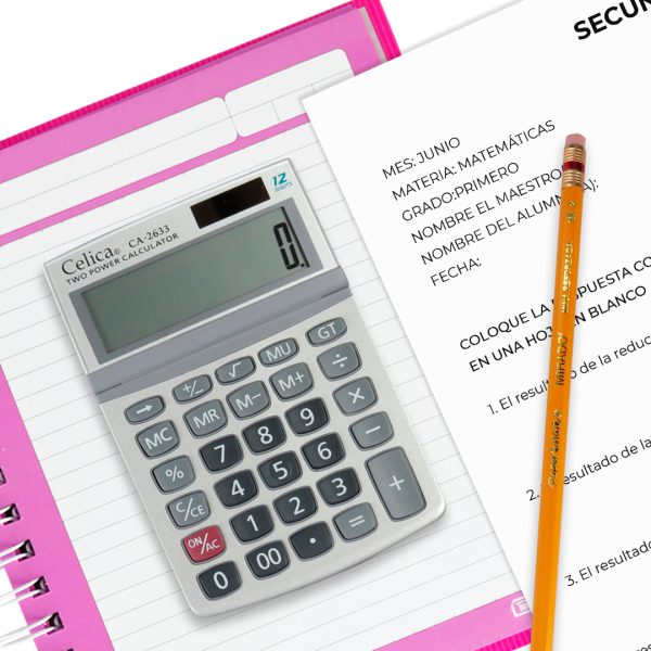CALCULADORA SEMI-ESCRITORI CA-2633 DE 12 DIGITOS