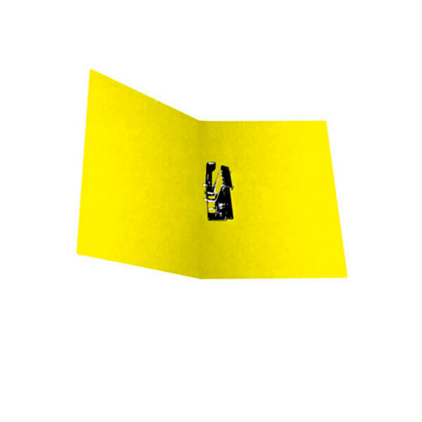 CARPETA PRESSBOARD BROCHE SIN PERCALINA CARTA AMARILLO LUX-C-AMA CON 10 PZS