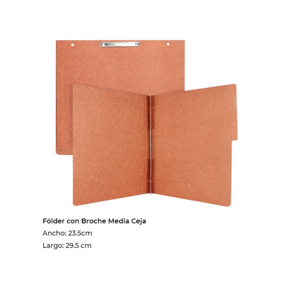 CARPETA PRESSBOARD BROCHE SIN PERCALINA CARTA CAOBA P4555 CON 10 PZS