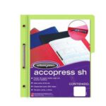 CARPETA PRESSBOARD BROCHE SIN PERCALINA CARTA VERDE CLARO P4558 CON 10 PZS