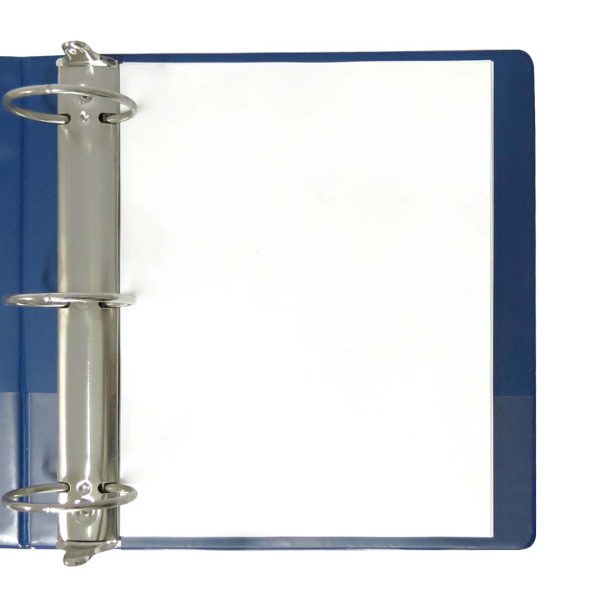CARPETA VINIL AZUL MARINO ARILLO EN O 3 PULGADAS CARTA PARA 450 HOJAS