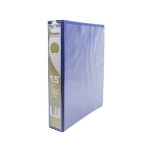 CARPETA VINIL AZUL MARINO ARILLO EN O 1 1/2 PULGADAS CARTA PARA 300 HOJAS