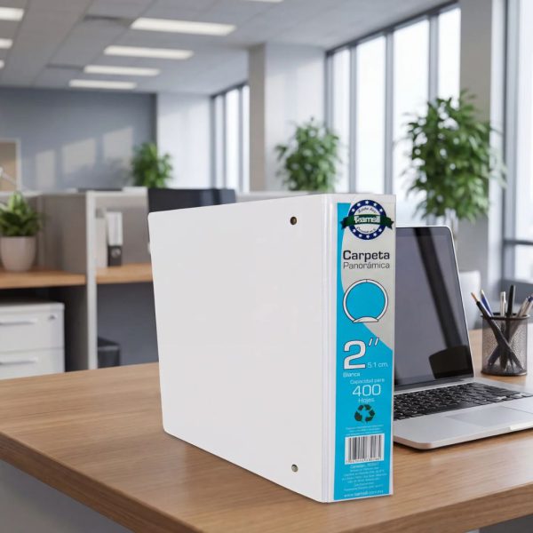 CARPETA VINIL BLANCA ARILLO EN O 2 PULGADAS CARTA 8567 PARA 400 HOJAS