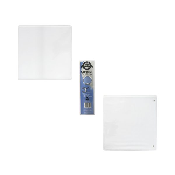 CARPETA VINIL BLANCA ARILLO EN O 3 PULGADAS CARTA 8587 PARA 450 HOJAS