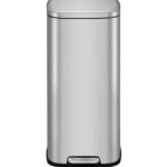 CESTO BASURA CUADRADO 30 LITROS DE ACERO INOXIDABLE